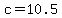 c+=+10.5