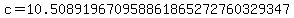 c+=+10.508919670958861865272760329347