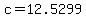 c+=+12.5299