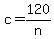 c+=+120%2Fn