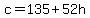 c+=+135+%2B+52h