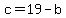 c+=+19-b