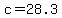c+=+28.3
