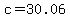 c+=+30.06