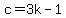 c+=+3k-1
