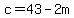 c+=+43+-+2m