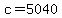 c+=+5040