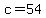 c+=+54