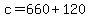 c+=+660+%2B+120
