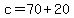 c+=+70%2B20