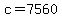 c+=+7560