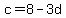c+=+8+-+3d