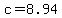 c+=+8.94