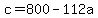 c+=+800+-+112a