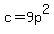 c+=+9p%5E2