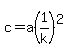 c+=+a%281%2Fk%29%5E2