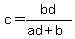 c+=+bd%2F%28ad+%2B+b%29