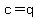 c+=+q