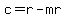c+=+r-mr