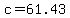 c+=61.43