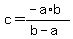 c++=+%28-a%2Ab%29%2F%28b+-+a%29