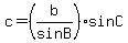 c++=+%28b%2F+sin+B%29+sin+C+