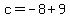 c++=+-8%2B9