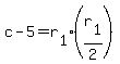 c+-+5+=+r%5B1%5D%2A%28r%5B1%5D%2F2%29