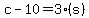 c-10=3%28s%29