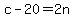 c-20=2n