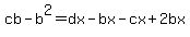 cb-b%5E2+=+dx-bx-cx%2B2bx