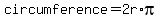 circumference=2r%2Api