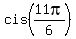 cis%2811pi%2F6%29