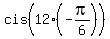 cis%2812%2A%28-pi%2F6%29%29