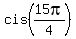 cis%2815pi%2F4%29