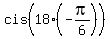 cis%2818%2A%28-pi%2F6%29%29