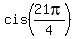 cis%2821pi%2F4%29