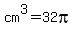 cm%5E3=32pi