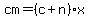 cm+=+%28c%2Bn%29x