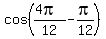cos%28%284pi%29%2F12+-+pi%2F12%29