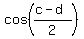cos%28%28c-d%29%2F2%29