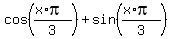 cos%28%28x%2Api%29%2F3%29%2Bsin%28%28x%2Api%29%2F3%29