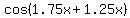 cos%281.75x%2B1.25x%29