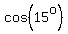 cos%2815%5Eo%29