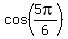 cos%285pi%2F6%29