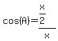 cos%28A%29=%28x%2F2%29%2Fx