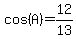 cos%28A%29=12%2F13