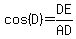cos%28D%29=DE%2FAD