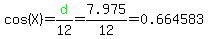 cos%28X%29=green%28d%29%2F12=7.975%2F12=0.664583