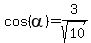 cos%28alpha%29=3%2Fsqrt%2810%29